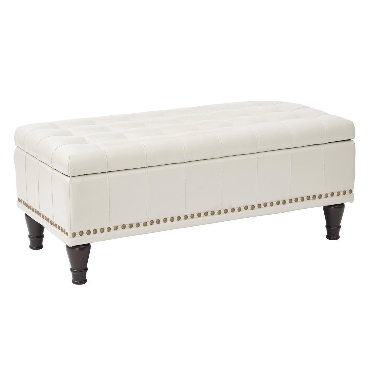 Grey Storage Ottoman V598