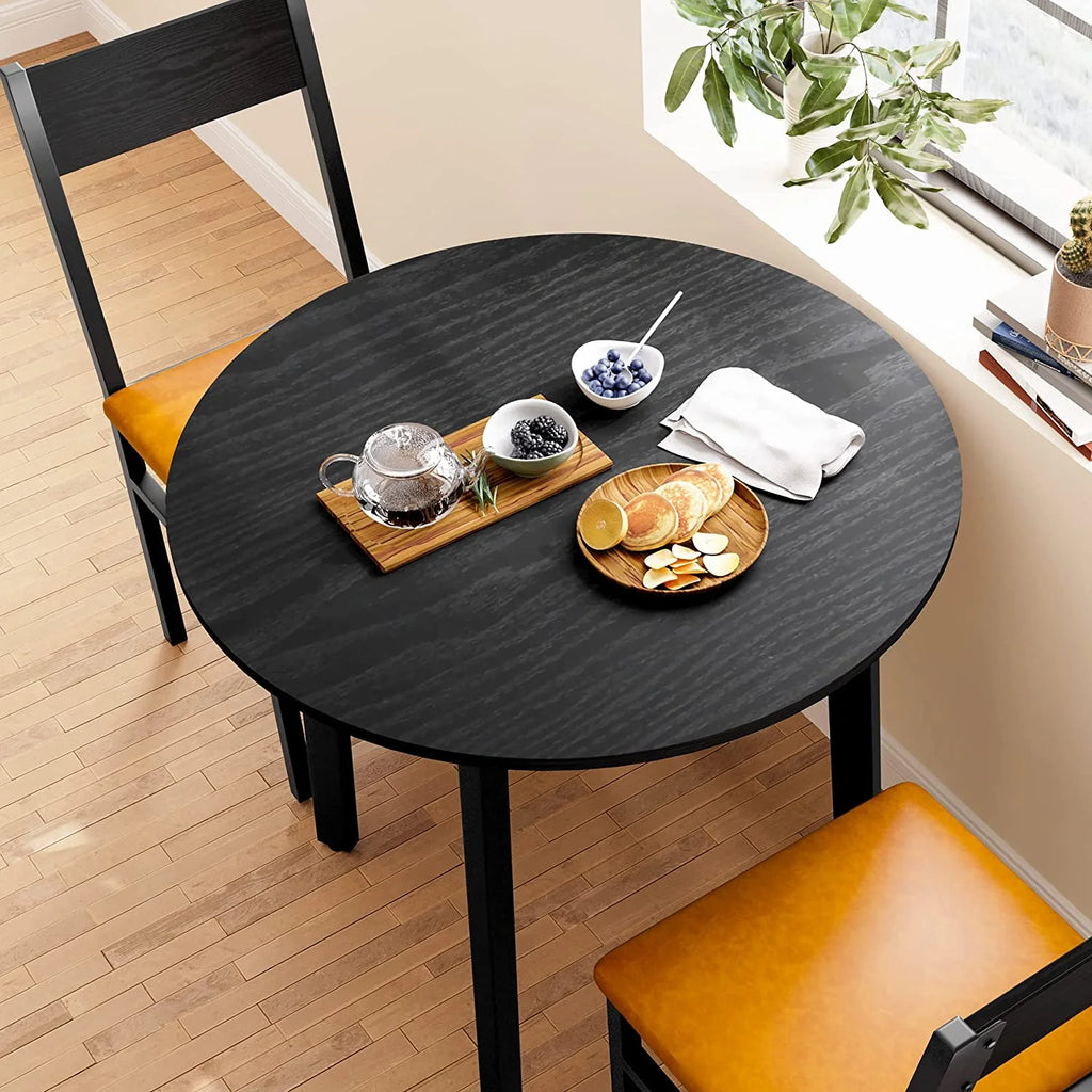 3 Piece Dining Table Set with Cushioned Chairs O77090