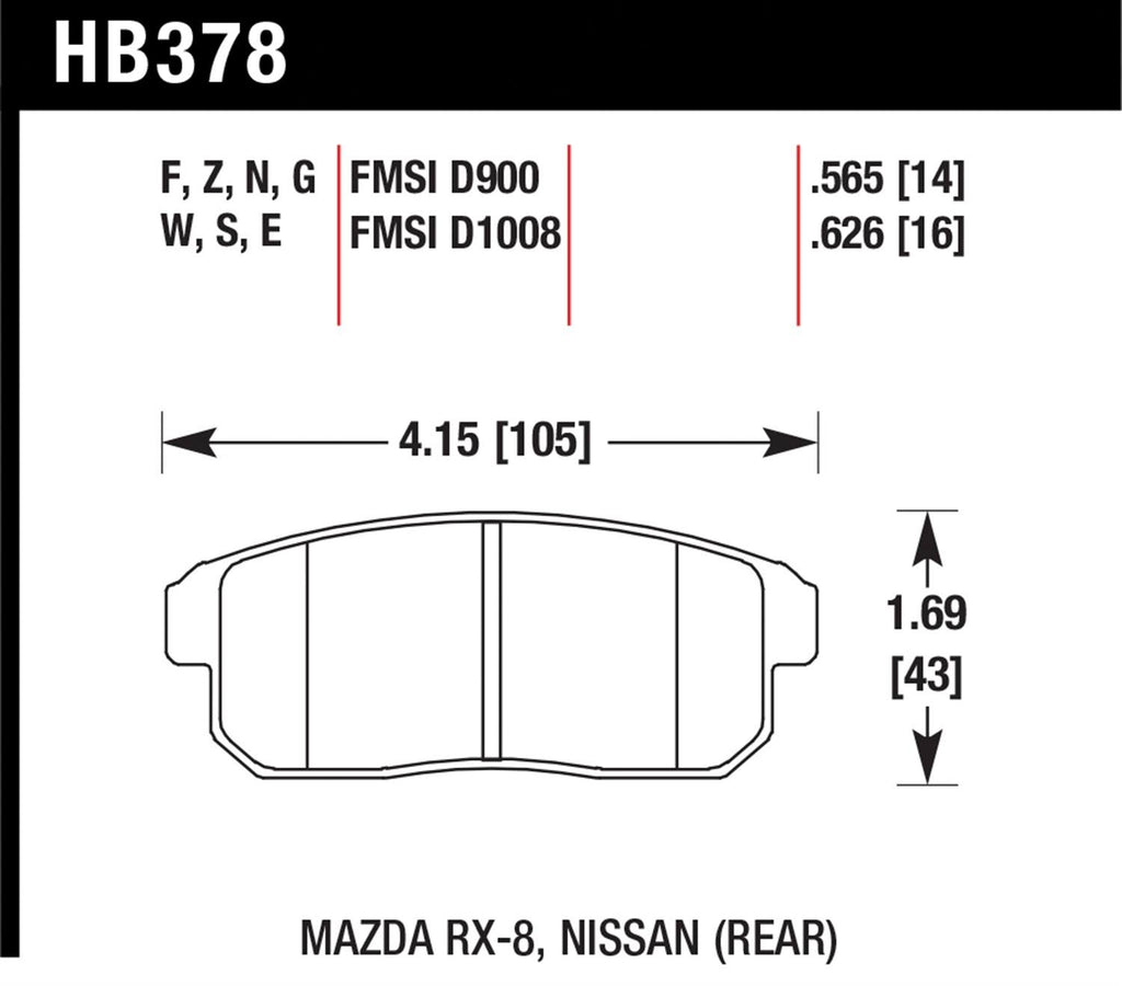 DTC-60 Brake Pads M307489