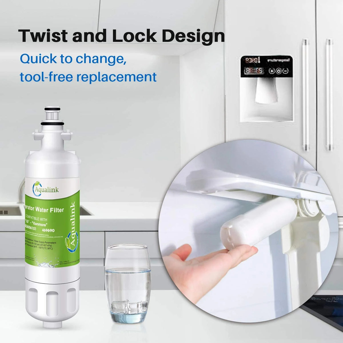 Replacement Refrigerator Water Filter 3 Pack Y88325