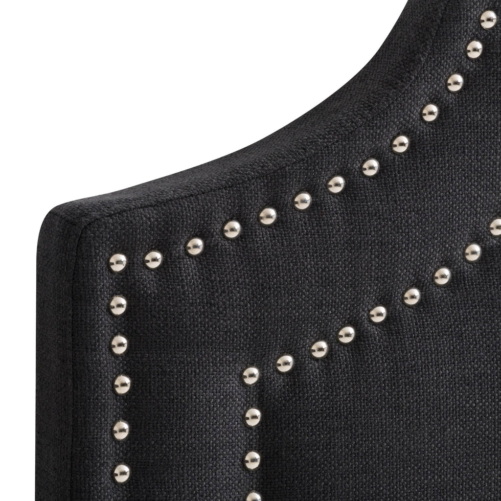 Navy Blue Button Tufted Headboard E1202