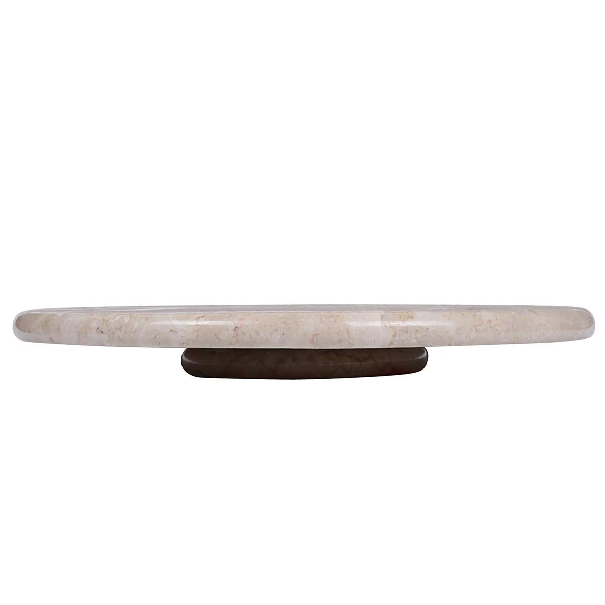 Natural Champagne Marble Lazy Susan Turn Table Serving Board J6081