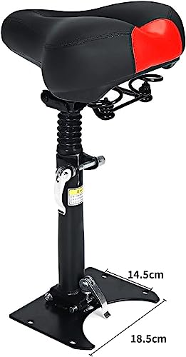 Electric Scooter Seat Height Adjustable Leather Saddle Foldable Removable B5025