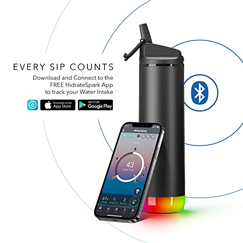 Insulated Stainless Steel Smart Water Bottle with Straw Lid, 21 oz U574540
