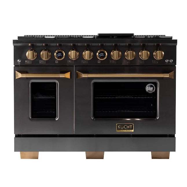 48 8 Burner Double Oven Propane Gas Dual Fuel Range Stainless Steel M71673