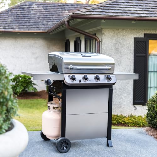 Stainless Steel 4-Burner Propane Gas Grill Q588692