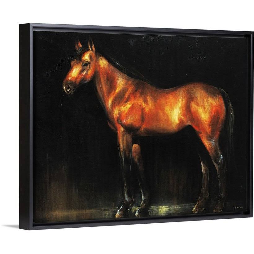 Black Float Frame Canvas Art J612