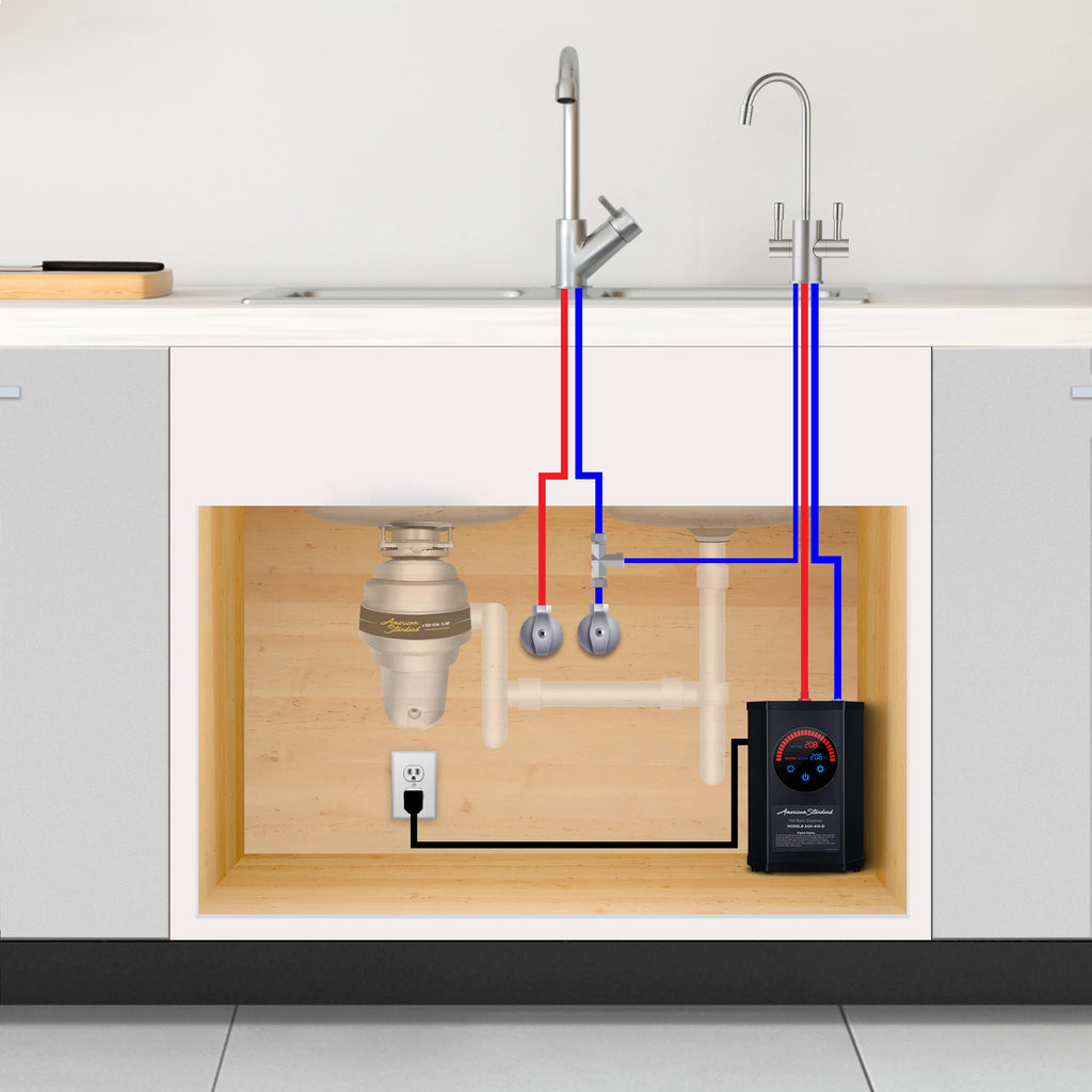 Chrome Single Handle Hot Water Dispenser F782