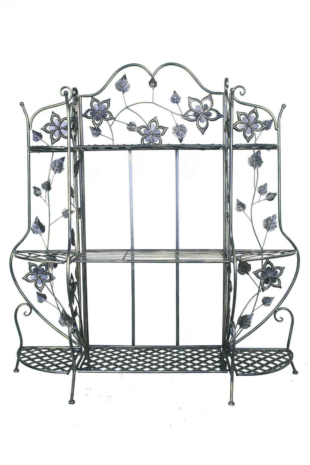 Blackened Brass Bakers Rack with 3 Shelves K6440