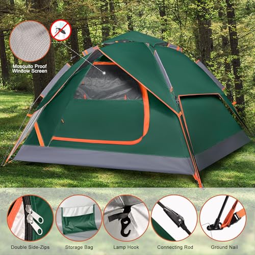 2 Person Instant Pop Up Dome Tent F753