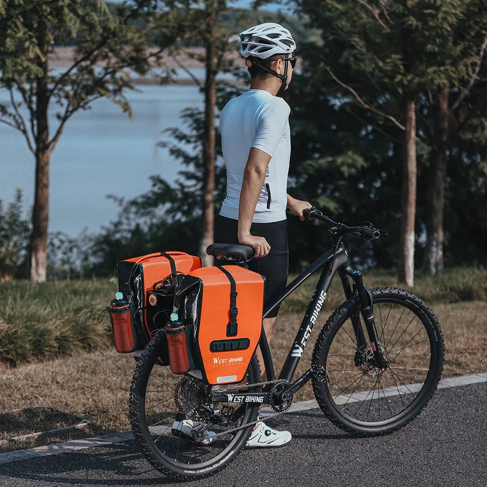 Expandable Bike Rear Seats Bag, Waterproof Cycling Trunk Bag G75110