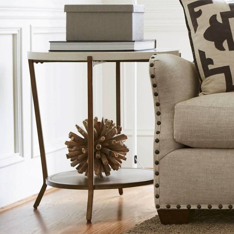 Brown Round End Table M63956