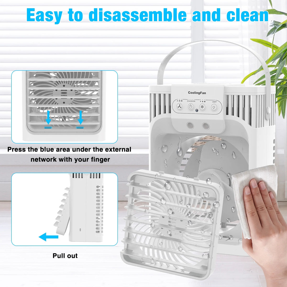 4-IN-1 Evaporative Air Cooler Portable D4618