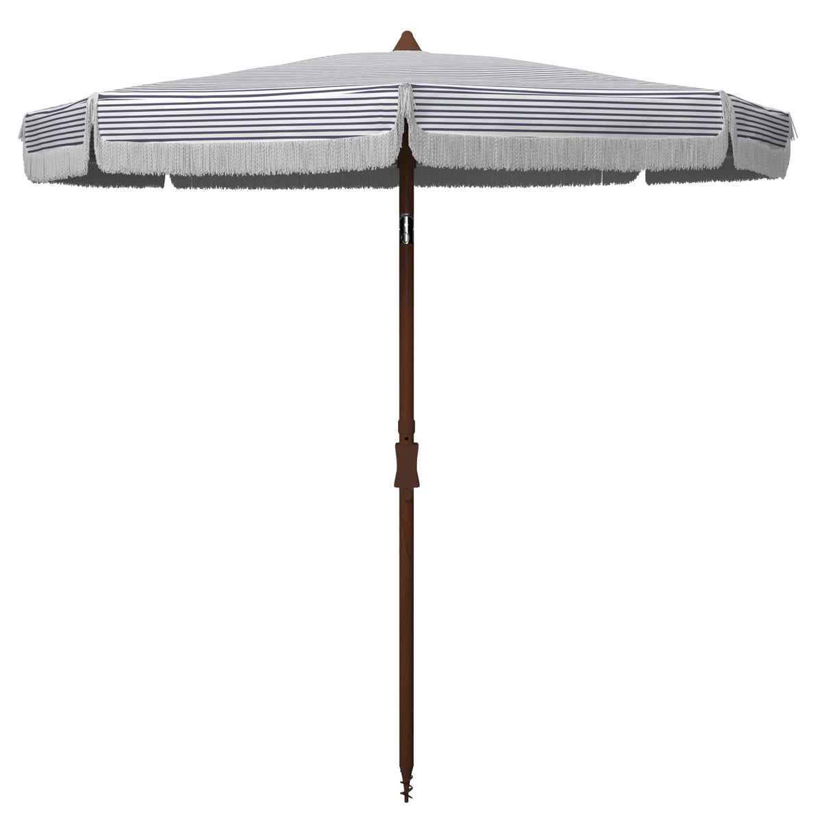 White/Navy Beach Patio Umbrella G41081