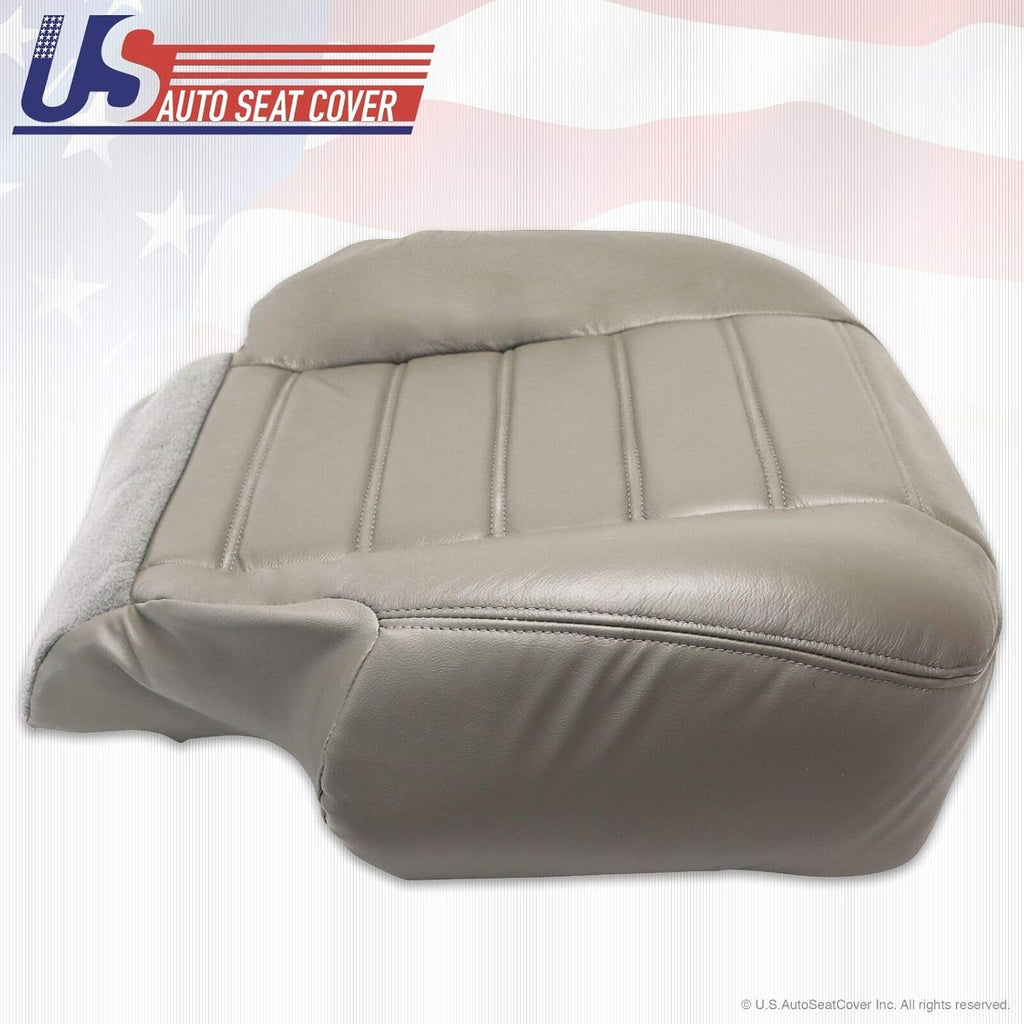 Wheat Gray Genuine Leather Seat Cover Y571312