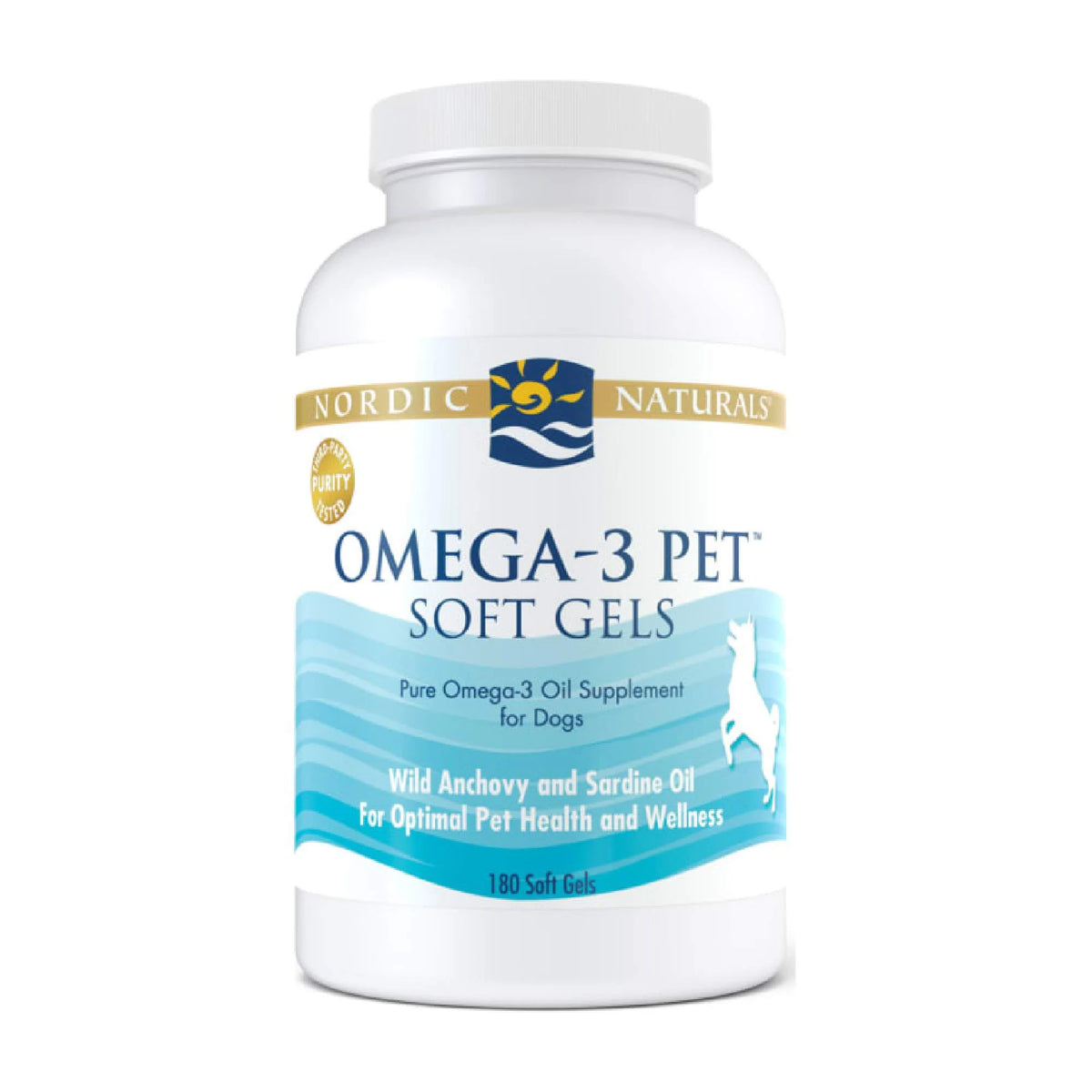 Unflavored 180 Soft Gels 330 mg Fish Oil for Dogs D6913