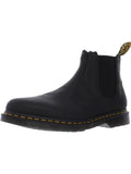 Black Leather Chelsea Boots O738