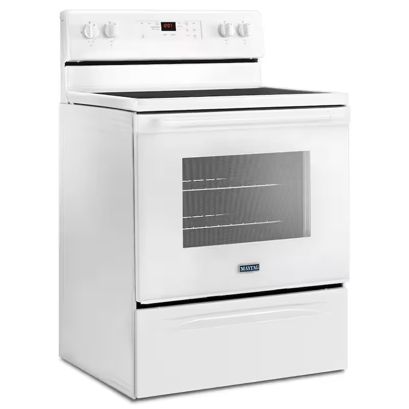 Electric Range with Shatter-Resistant Cooktop in White X699276