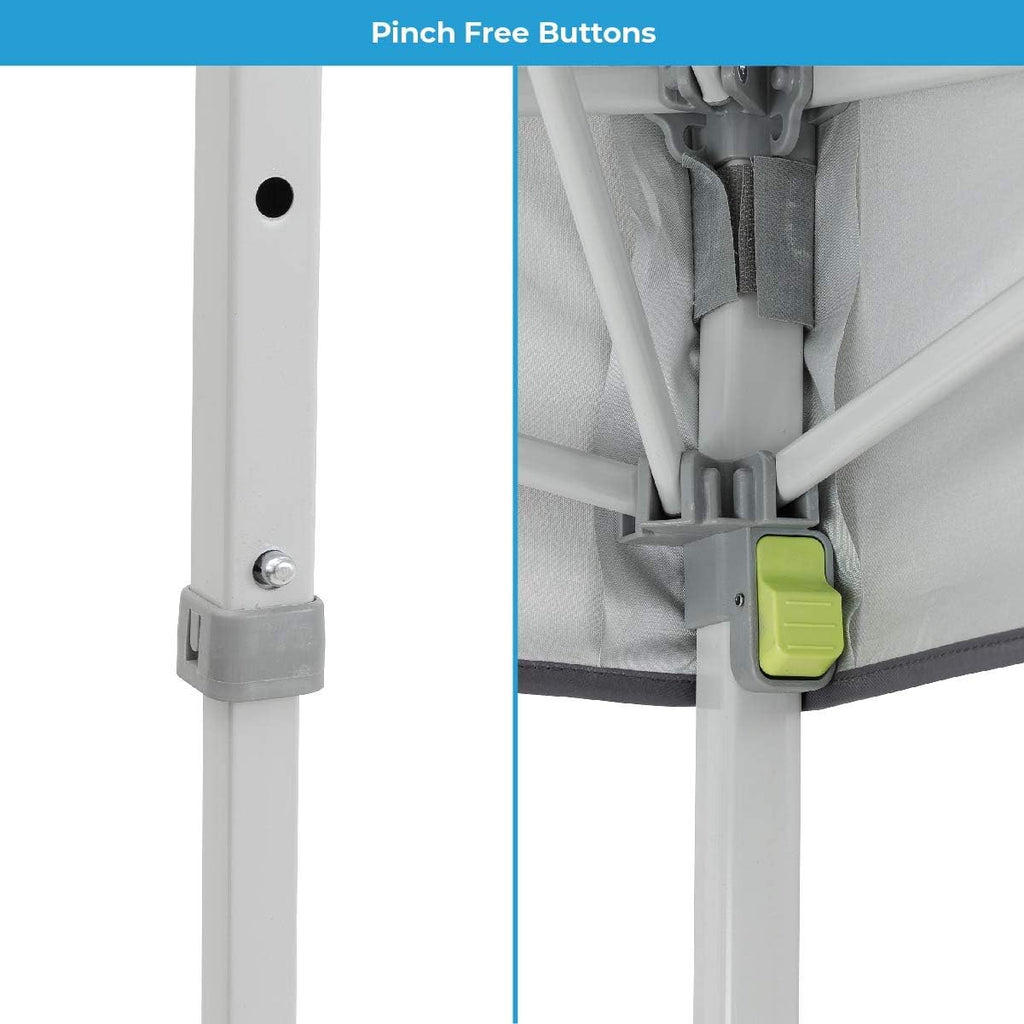 Gray 8 ft x 8 ft Straight Leg Canopy Tent with Carry Bag I320