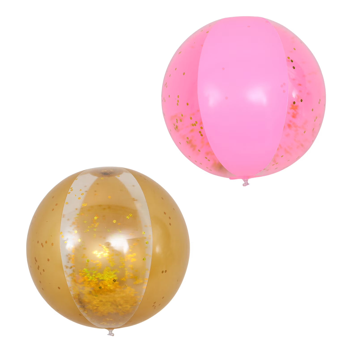 Golden Transparent Beach Balls T2509