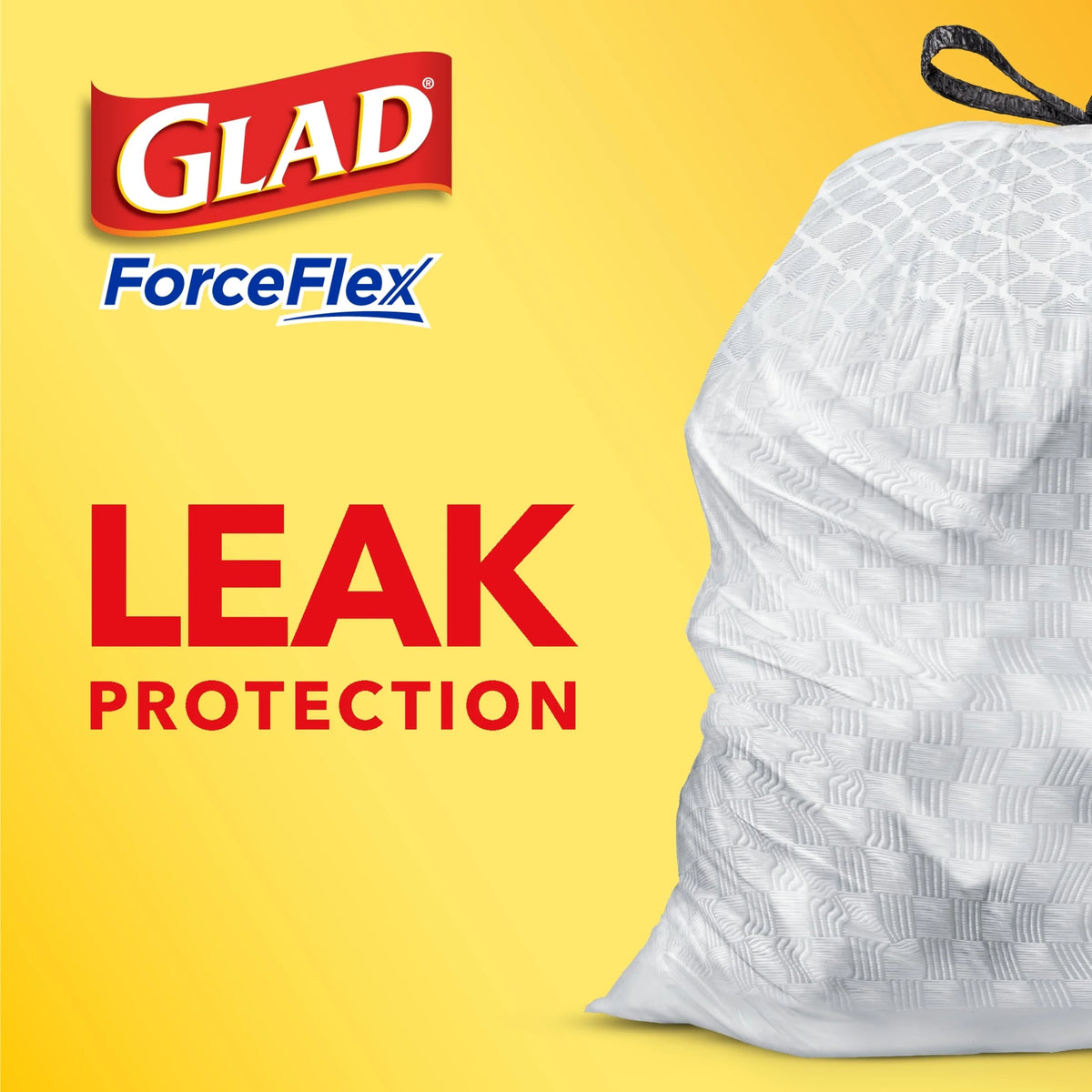 13 Gallon White Drawstring Trash Bags with Febreze Freshness - 110 Count U652