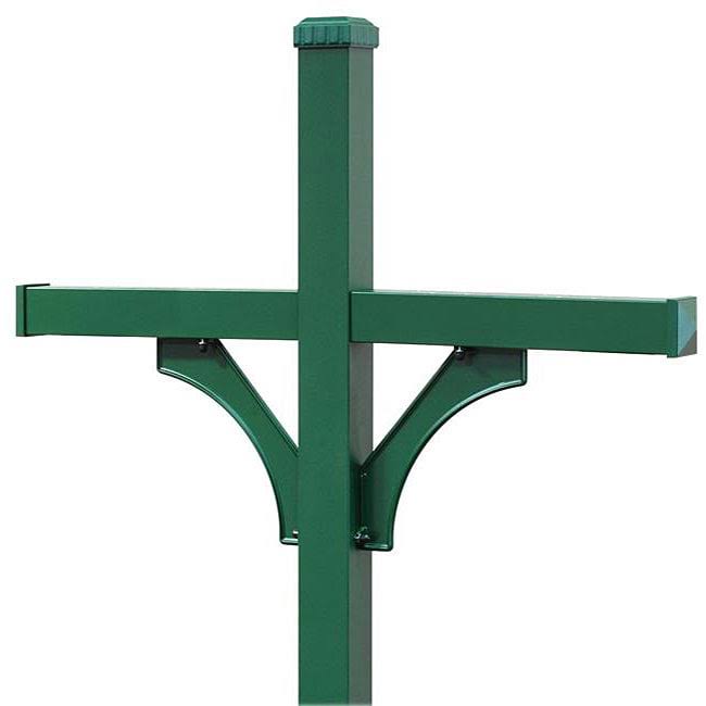 Green 2 Sided Mailbox Post J7450