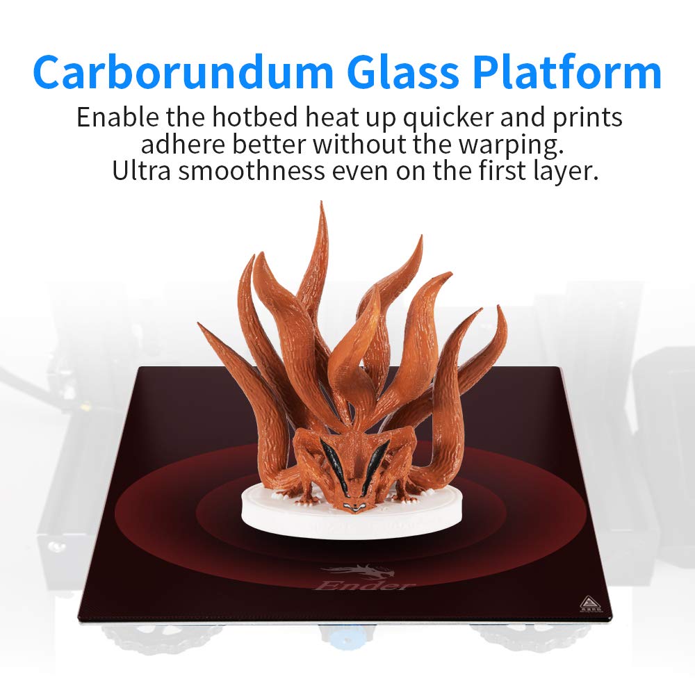 3D Printer with Carborundum Glass Platform 8.66x8.66x9.84 Inch Printing Size X19695