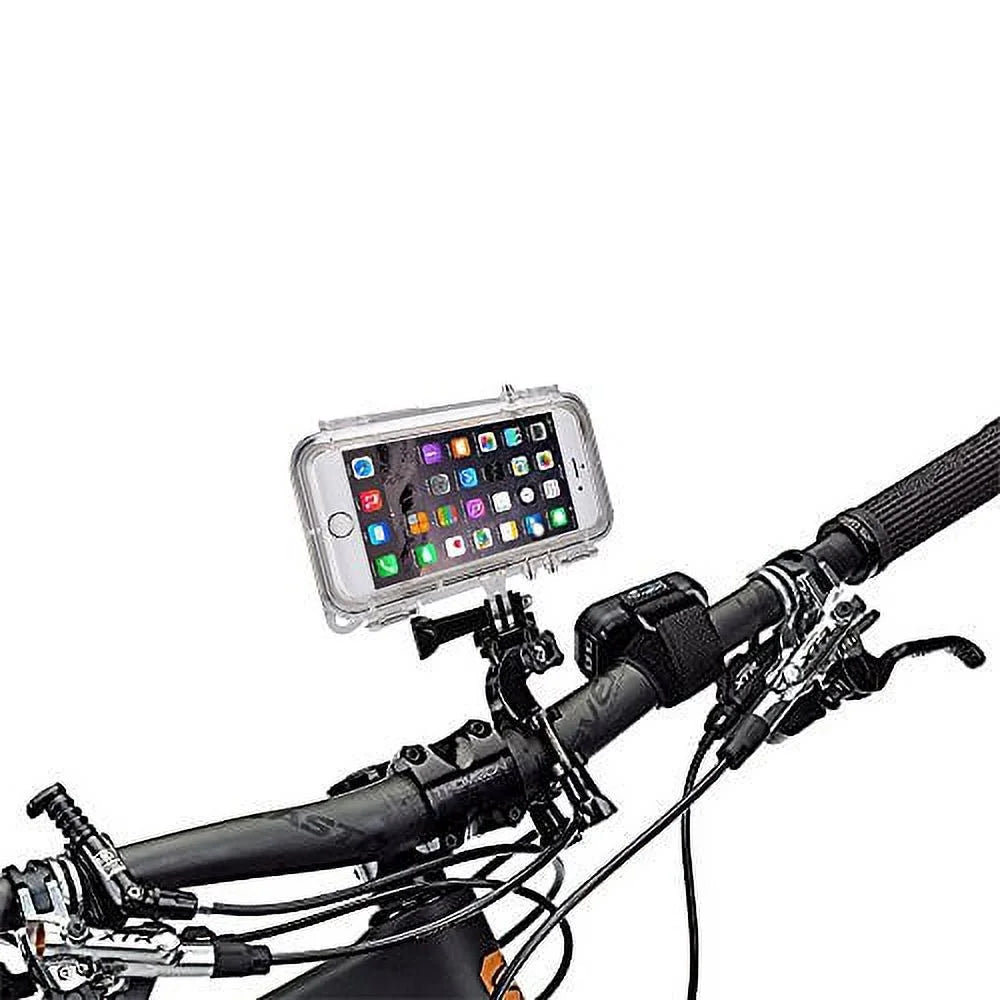 Waterproof Case for iPhone 6, 6S with Handlebar & Seatpost Mount for Bikes with Microfiber Cloth E1132