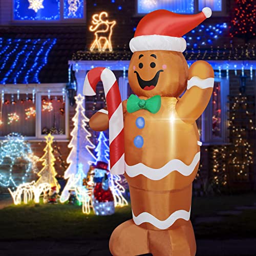 8 Feet Tall Lighted Inflatable Christmas Nutcracker Yard Decoration D1666