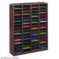 Cherry Wood Literature Organizers - 60 Compartments W420415