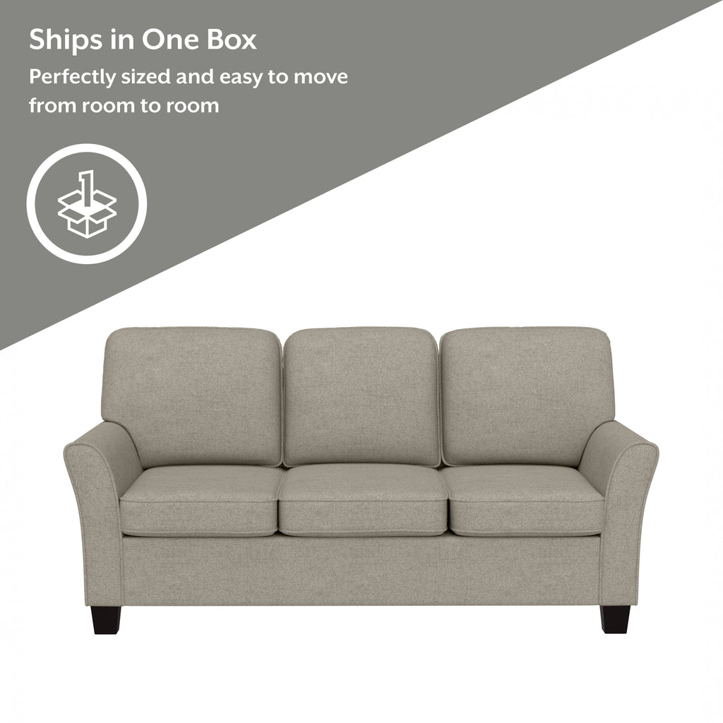 Greige Upholstered Sofa C7587