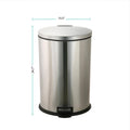 10.5g Stainless Steel Oval Waste Can N35109