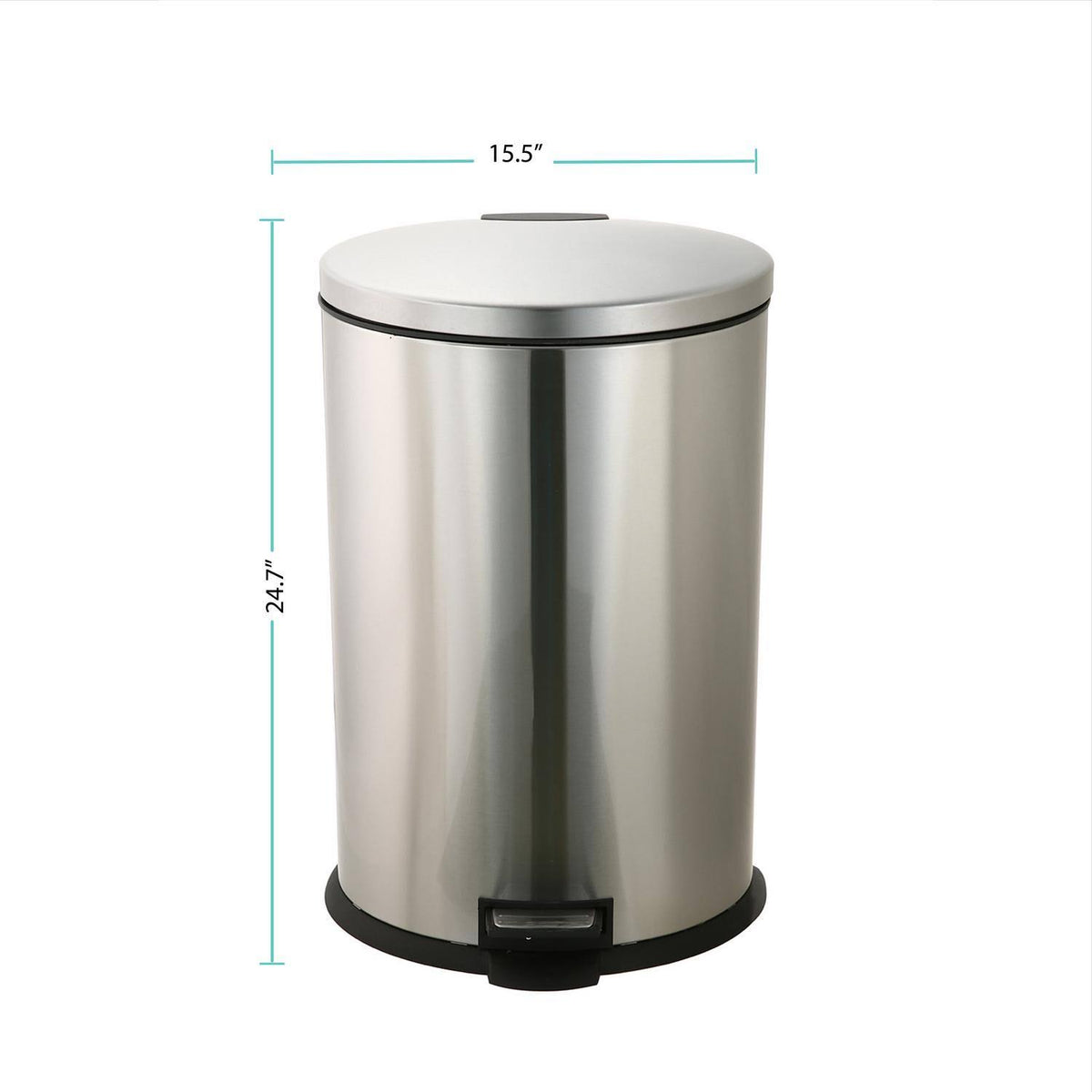10.5g Stainless Steel Oval Waste Can N35109