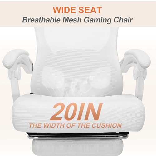 Ergonomic High-Back Mesh Office Chair with Footrest R554843