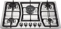 30 Inch 5 Burners Gas Cooktop Stainless Steel Cast Iron Grates B651526