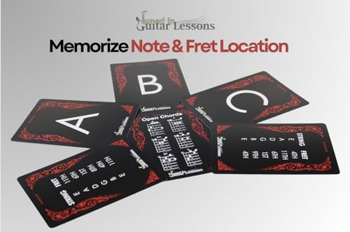54-Card Guitar Flash Cards A297