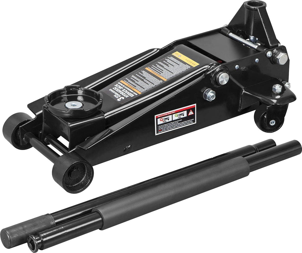 3 Ton Hydraulic Steel Floor Jack with Dual Piston Quick Lift Pump N890
