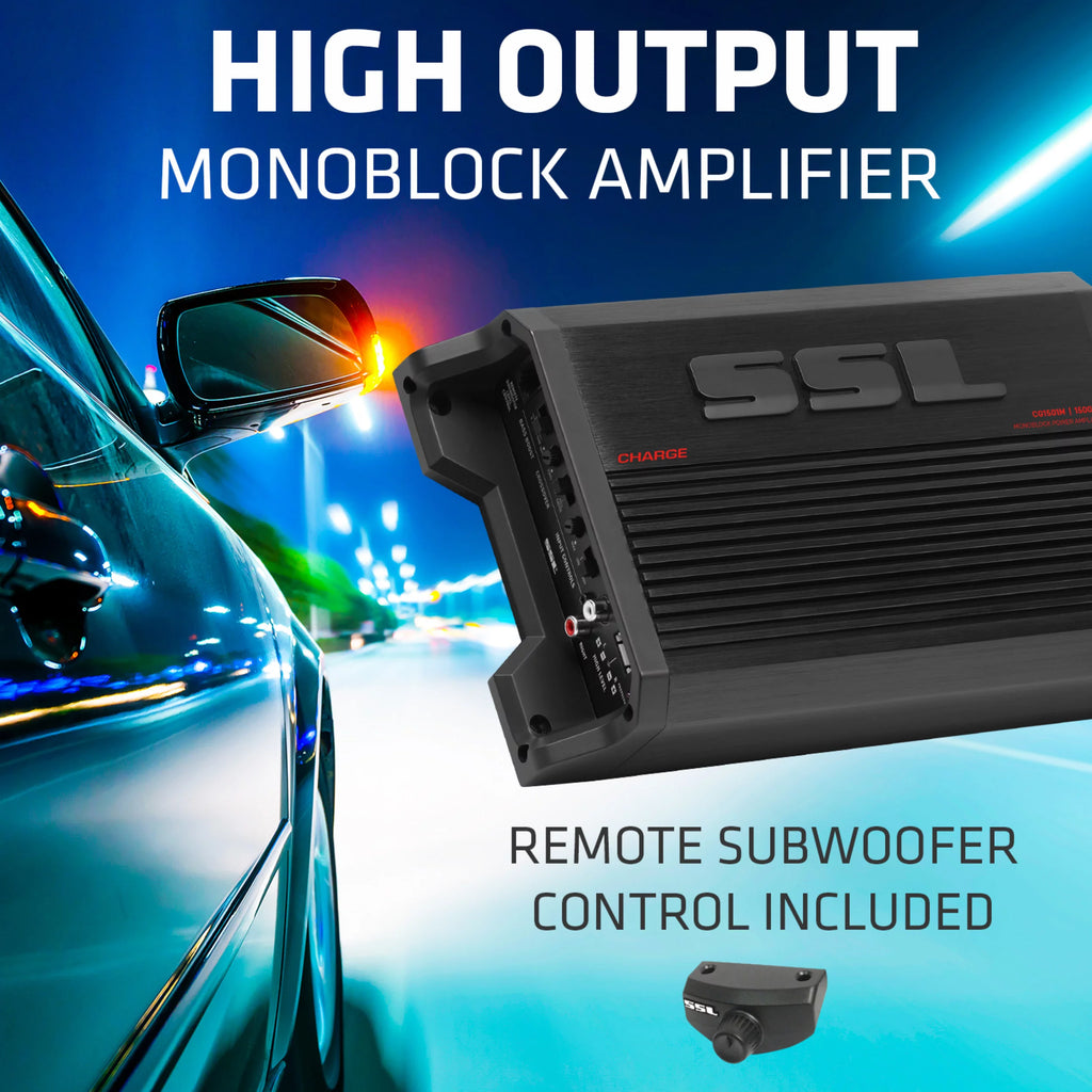 Car Audio Amplifier 1500 High Output 2/8 Ohm Q66197
