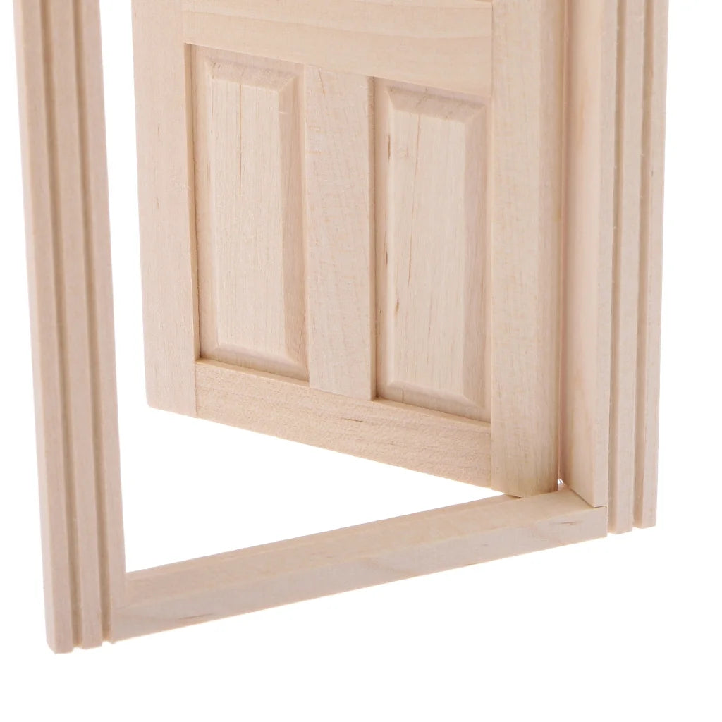 Unpainted Wooden Exterior Door with Frame K67904