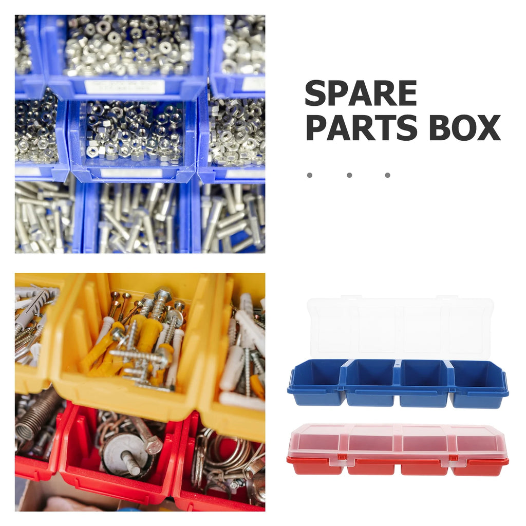2 Pcs Screw and Nail Organizers Storage Parts Box C314