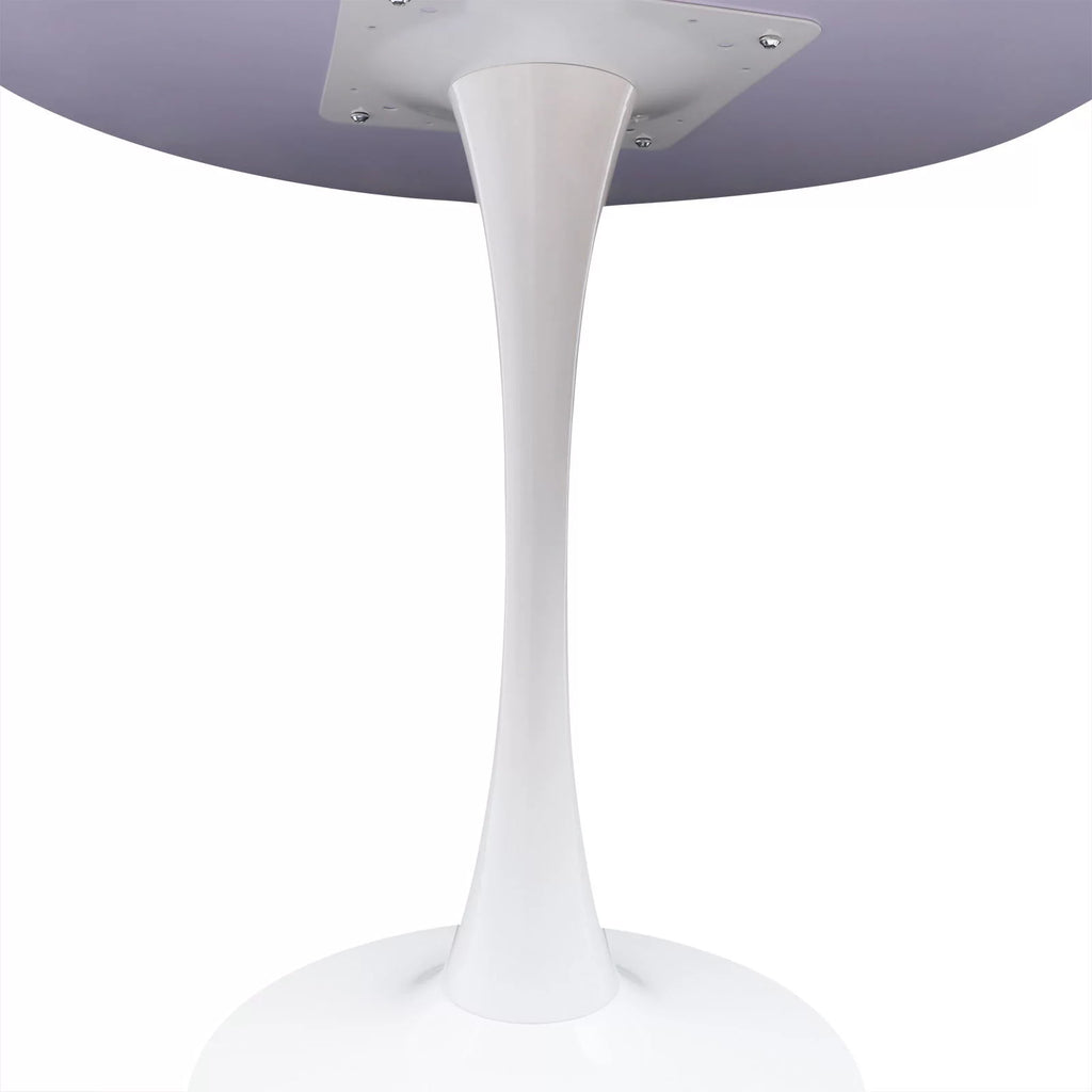 White Round End Table with MDF Top Z7967