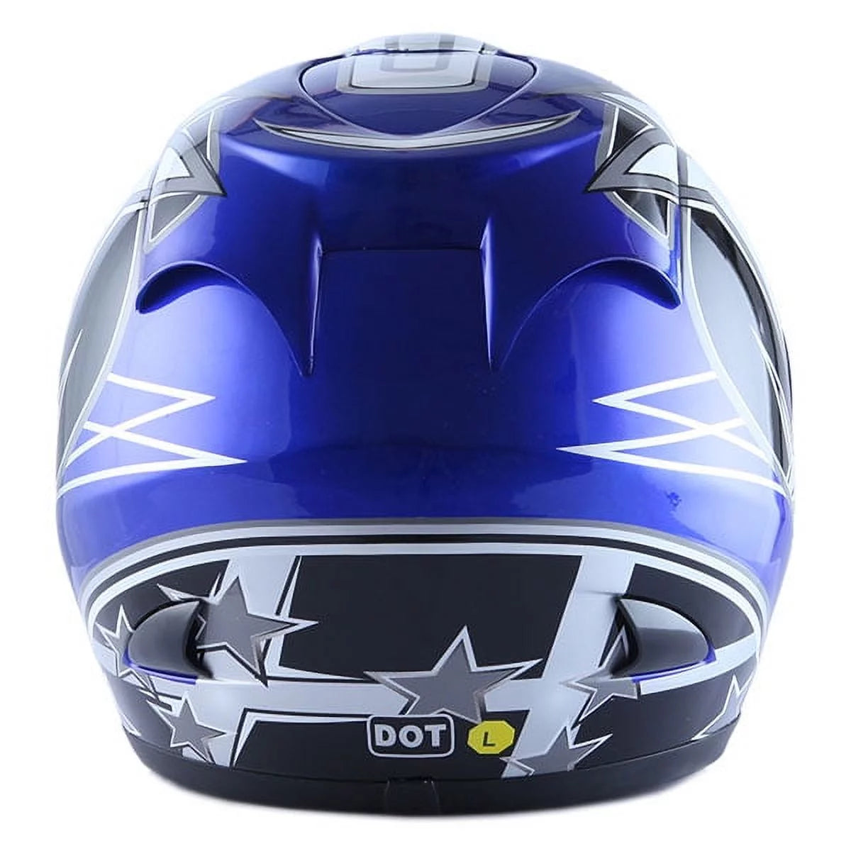 Blue Full Face Motorcycle Helmet J906