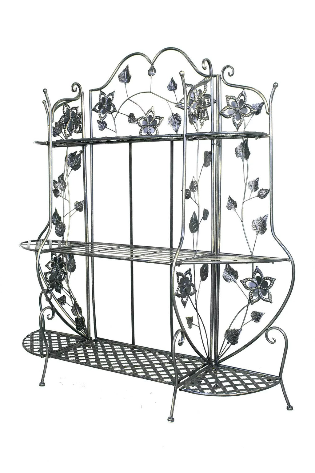 Blackened Brass Bakers Rack with 3 Shelves K6440