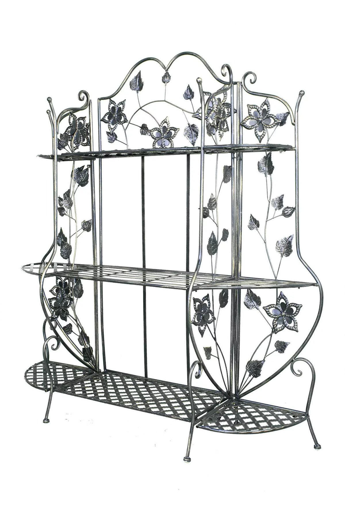 Blackened Brass Bakers Rack with 3 Shelves K6440