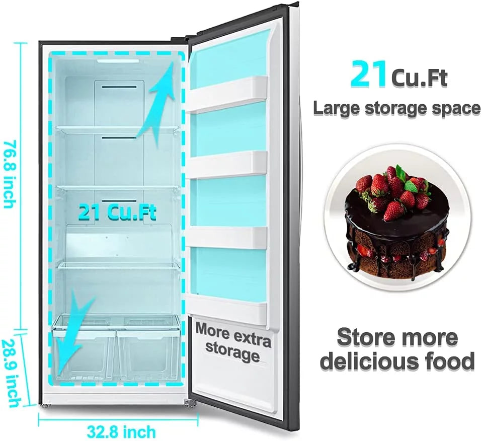 21 Cu.ft. Upright Convertible Freezer/Refrigerator I23997