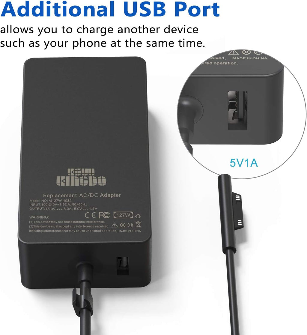127W 15V 8A Power Adapter with Carrying Case A6473