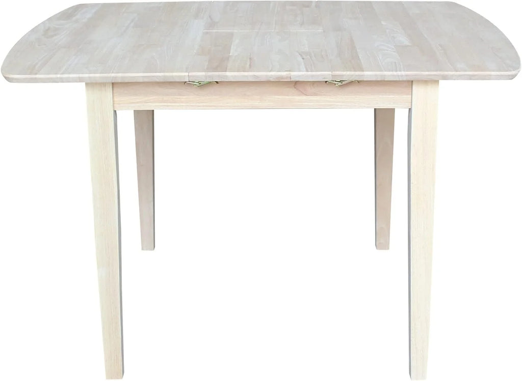 Unfinished Shaker Leg Dining Table With Extension U310509