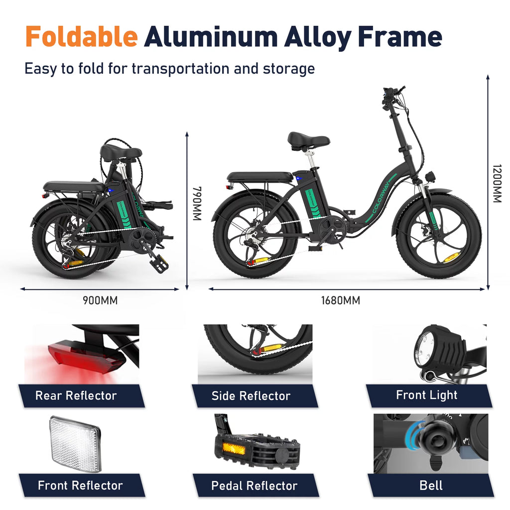 500W Fat Tire Electric Bike 11.2Ah 36V T9143