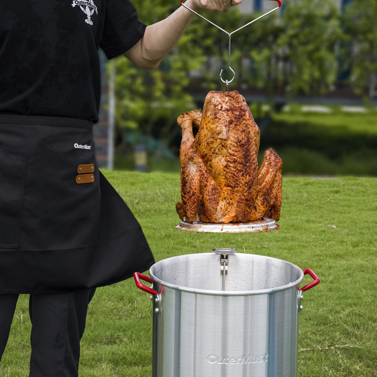 30 QT Turkey Fryer with Basket and Burner Set M2137