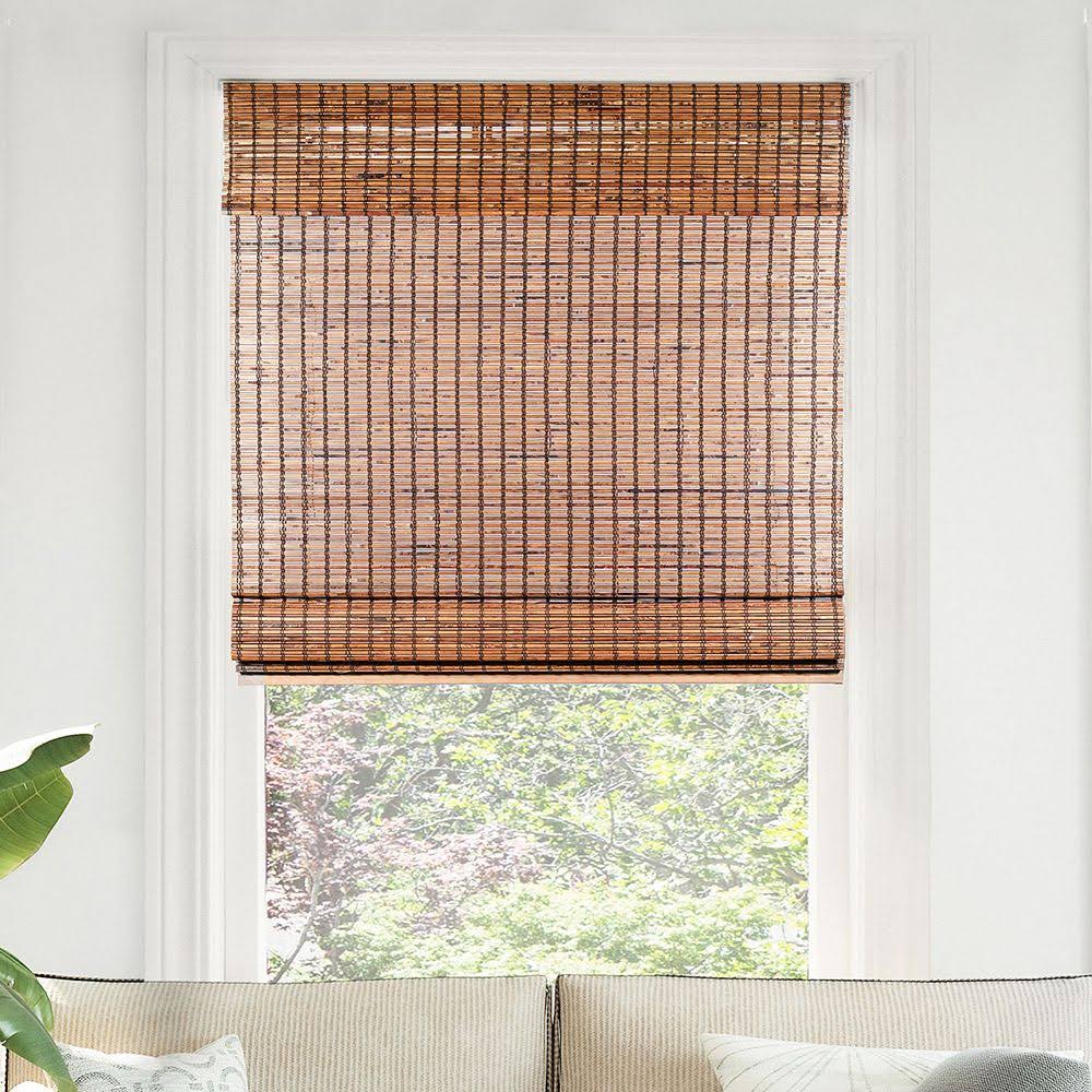 Cordless Bamboo Roman Shades 35 inch x 64 inch K519864